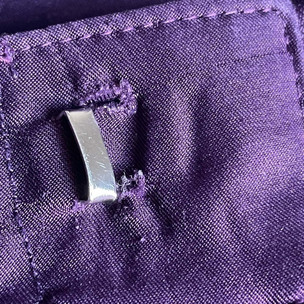 Nike Pant‎ Women's L(12-14) Straight leg, zipped pockets/slits bottom purple,VTG - Picture 7 of 15
